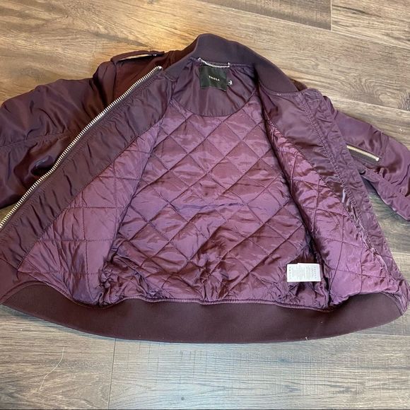 Aritzia Talula Plum Whitby Quilted Bomber Jacket - Picture 12 of 14
